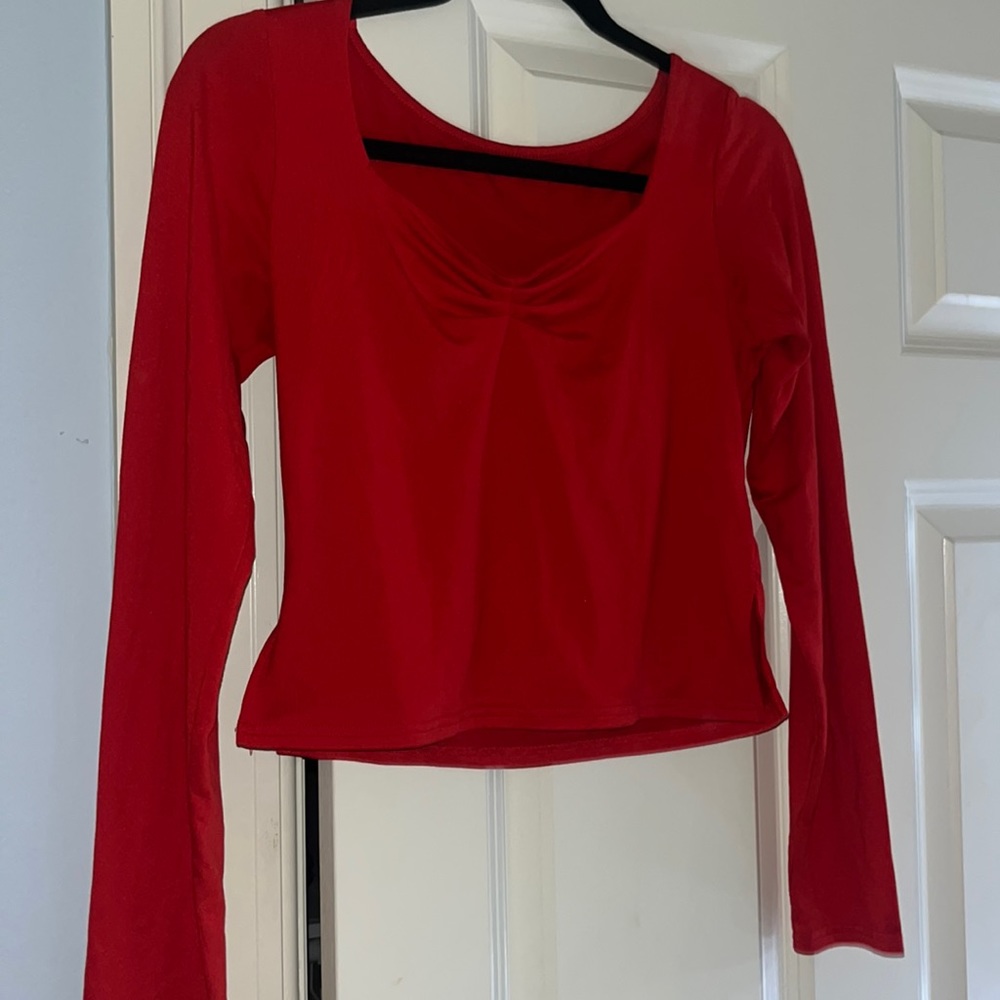 Red long sleeve women